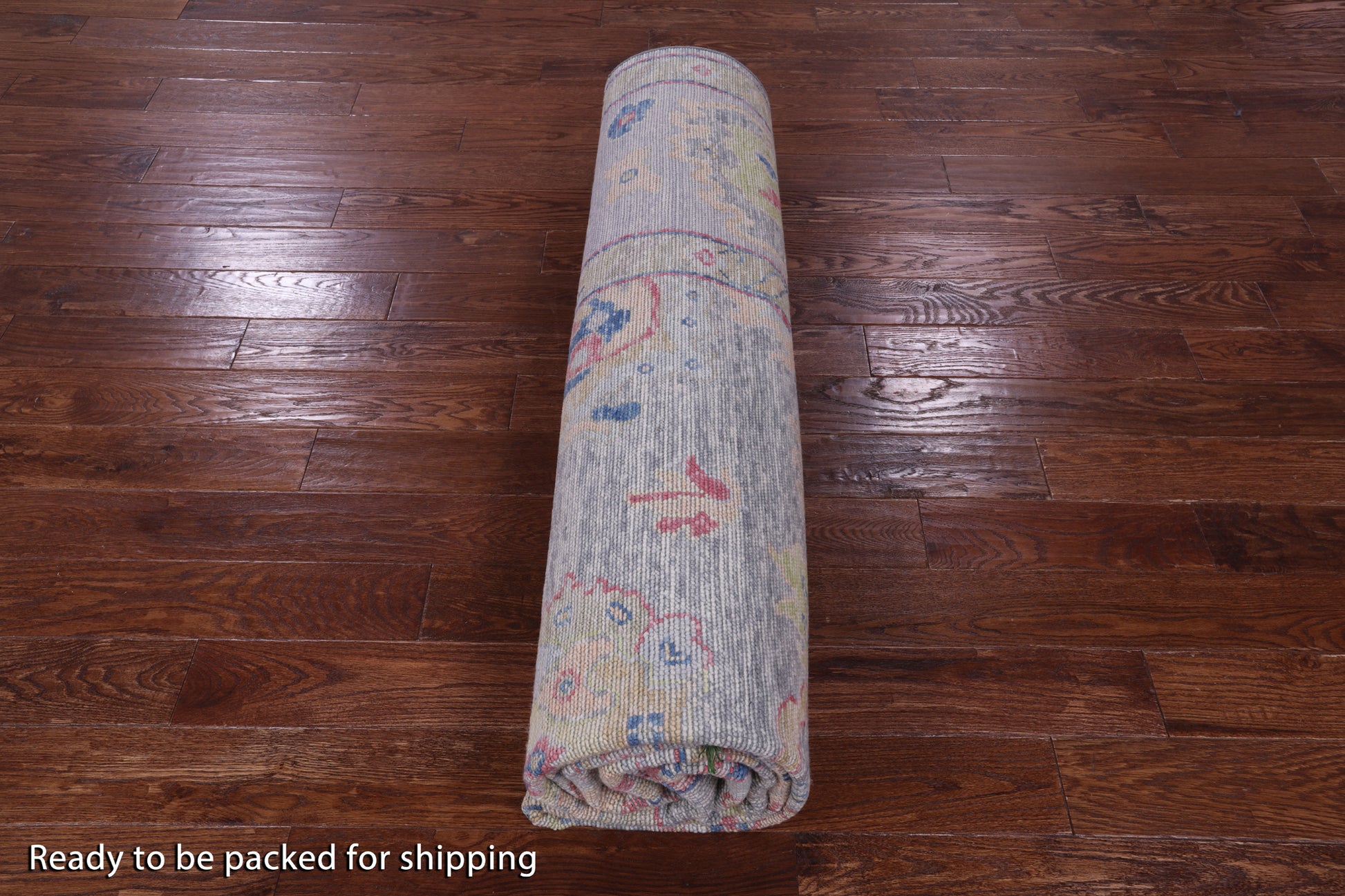 Grey Turkish Oushak Hand Knotted Wool Rug - 9' 1" X 12' 0" - Golden Nile