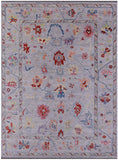 Grey Turkish Oushak Hand Knotted Wool Rug - 10' 5" X 13' 11" - Golden Nile