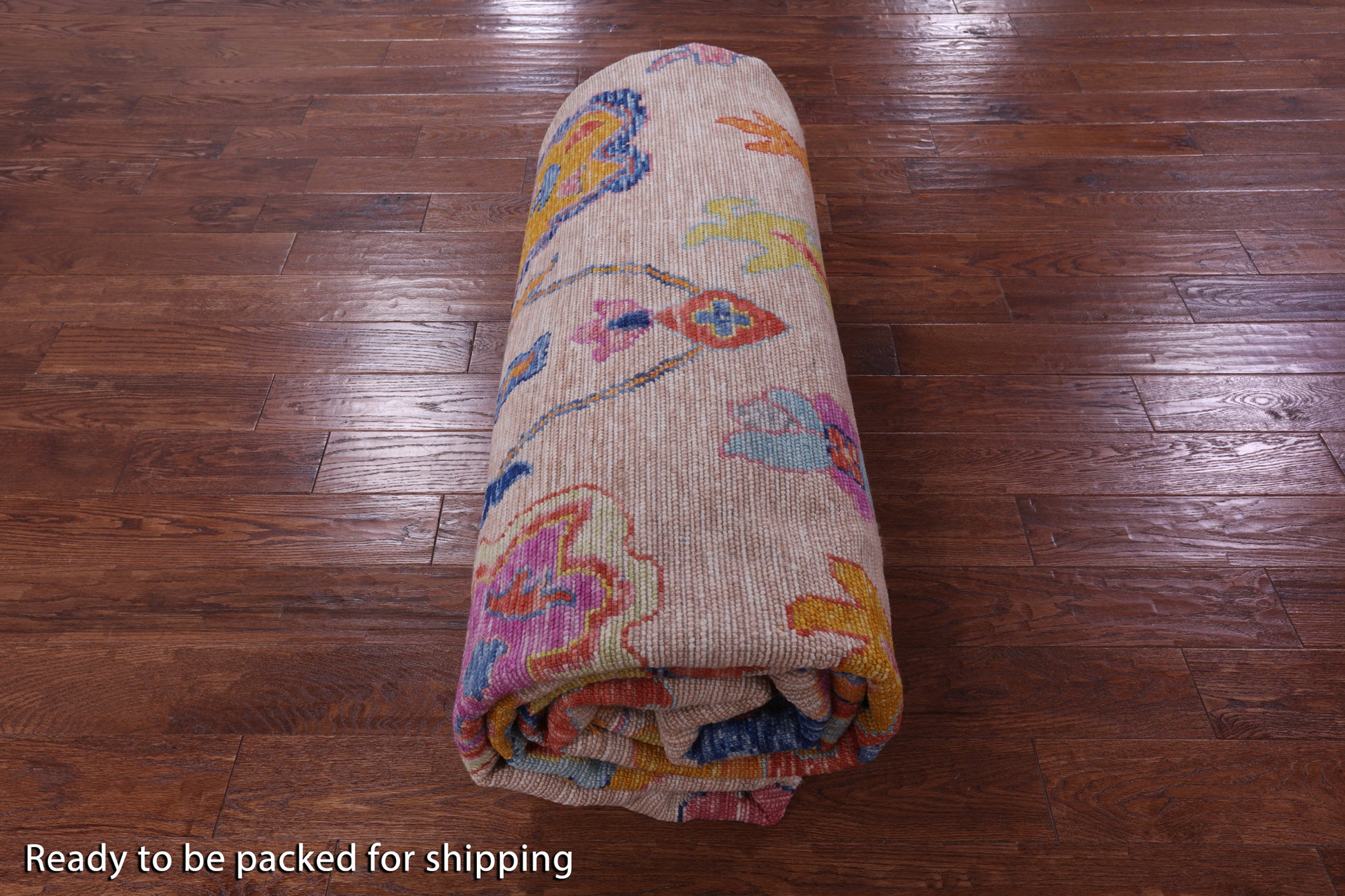 Turkish Oushak Hand Knotted Wool Rug - 9' 11" X 13' 10" - Golden Nile