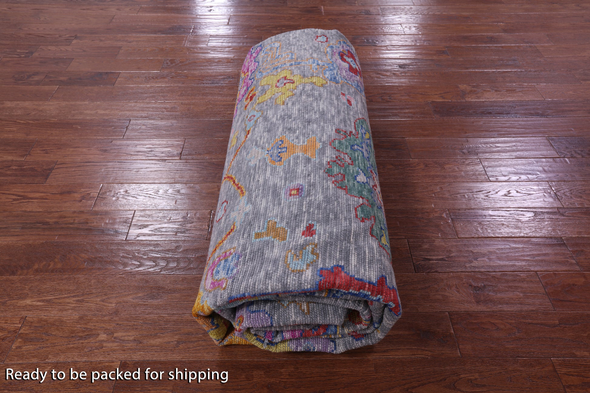 Grey Turkish Oushak Hand Knotted Wool Rug - 10' 2" X 13' 9" - Golden Nile