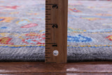 Grey Turkish Oushak Hand Knotted Wool Rug - 10' 2" X 13' 9" - Golden Nile
