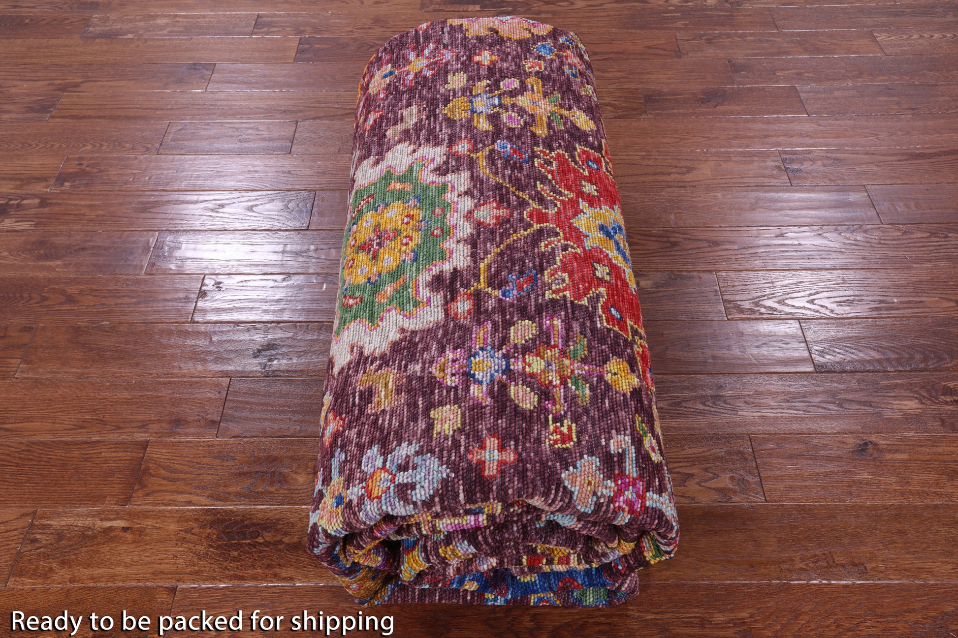 Turkish Oushak Hand Knotted Wool Rug - 9' 10" X 13' 7" - Golden Nile