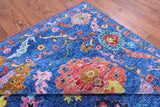 Blue Turkish Oushak Hand Knotted Wool Rug - 10' 3" X 13' 9" - Golden Nile