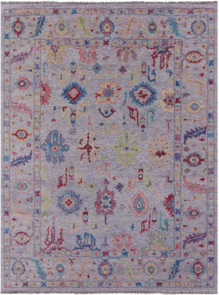 Grey Turkish Oushak Handmade Wool Rug - 10' 4" X 13' 11" - Golden Nile