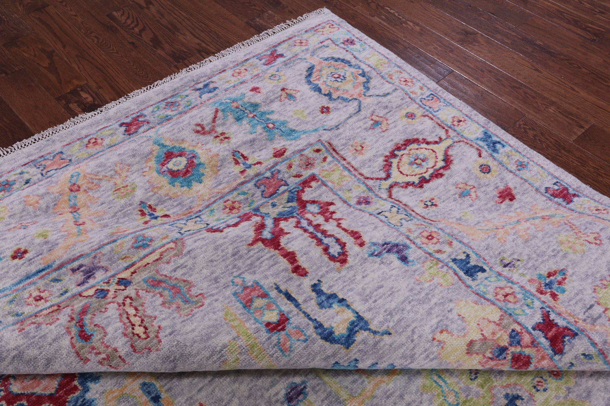 Grey Turkish Oushak Handmade Wool Rug - 10' 4" X 13' 11" - Golden Nile