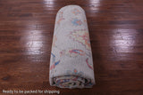 Ivory Turkish Oushak Hand Knotted Wool Rug - 10' 4" X 13' 10" - Golden Nile
