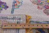 Ivory Turkish Oushak Hand Knotted Wool Rug - 10' 3" X 13' 9" - Golden Nile