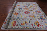 Grey Turkish Oushak Hand Knotted Wool Rug - 10' 3" X 13' 8" - Golden Nile