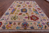 Turkish Oushak Hand Knotted Wool Rug - 10' 1" X 13' 9" - Golden Nile