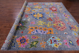 Grey Turkish Oushak Hand Knotted Wool Rug - 10' 3" X 13' 7" - Golden Nile