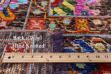 Brown Square Turkish Oushak Hand Knotted Wool Rug - 10' 2" X 10' 4" - Golden Nile