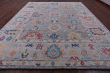Grey Turkish Oushak Handmade Wool Rug - 12' 4" X 14' 4" - Golden Nile