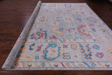 Grey Turkish Oushak Handmade Wool Rug - 12' 4" X 14' 4" - Golden Nile