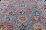 Grey Turkish Oushak Hand Knotted Wool Rug - 12' 3" X 14' 10" - Golden Nile