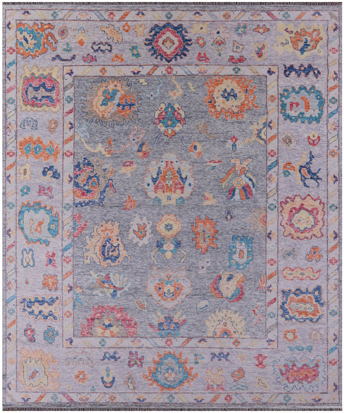 Grey Turkish Oushak Hand Knotted Wool Rug - 12' 3" X 14' 10" - Golden Nile