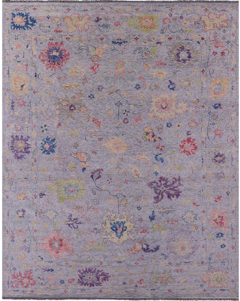 Grey Turkish Oushak Hand Knotted Wool Rug - 11' 11" X 14' 10" - Golden Nile