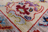 Blue Turkish Oushak Hand Knotted Wool Rug - 8' 3" X 9' 8" - Golden Nile