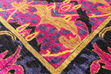 Pink William Morris Hand Knotted Wool Area Rug - 8' 1" X 11' 4" - Golden Nile
