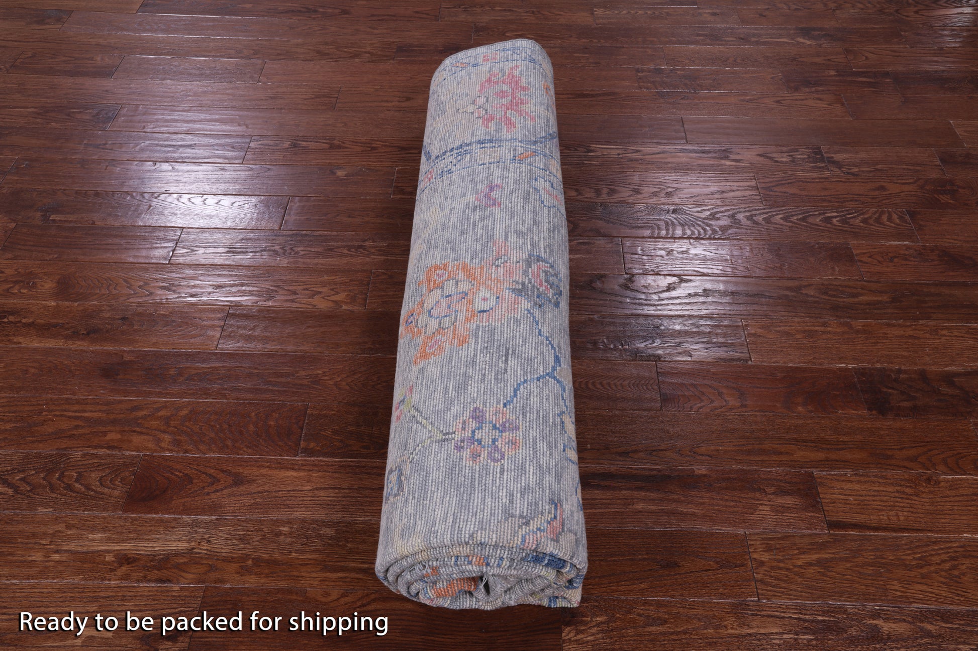 Grey Turkish Oushak Hand Knotted Wool Rug - 9' 1" X 11' 11" - Golden Nile