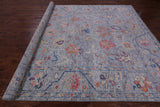 Grey Turkish Oushak Hand Knotted Wool Rug - 9' 1" X 11' 11" - Golden Nile