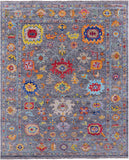 Grey Turkish Oushak Handmade Wool Rug - 9' 3" X 11' 10" - Golden Nile