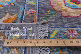 Grey Turkish Oushak Handmade Wool Rug - 9' 3" X 11' 10" - Golden Nile