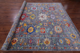 Grey Turkish Oushak Handmade Wool Rug - 9' 3" X 11' 10" - Golden Nile