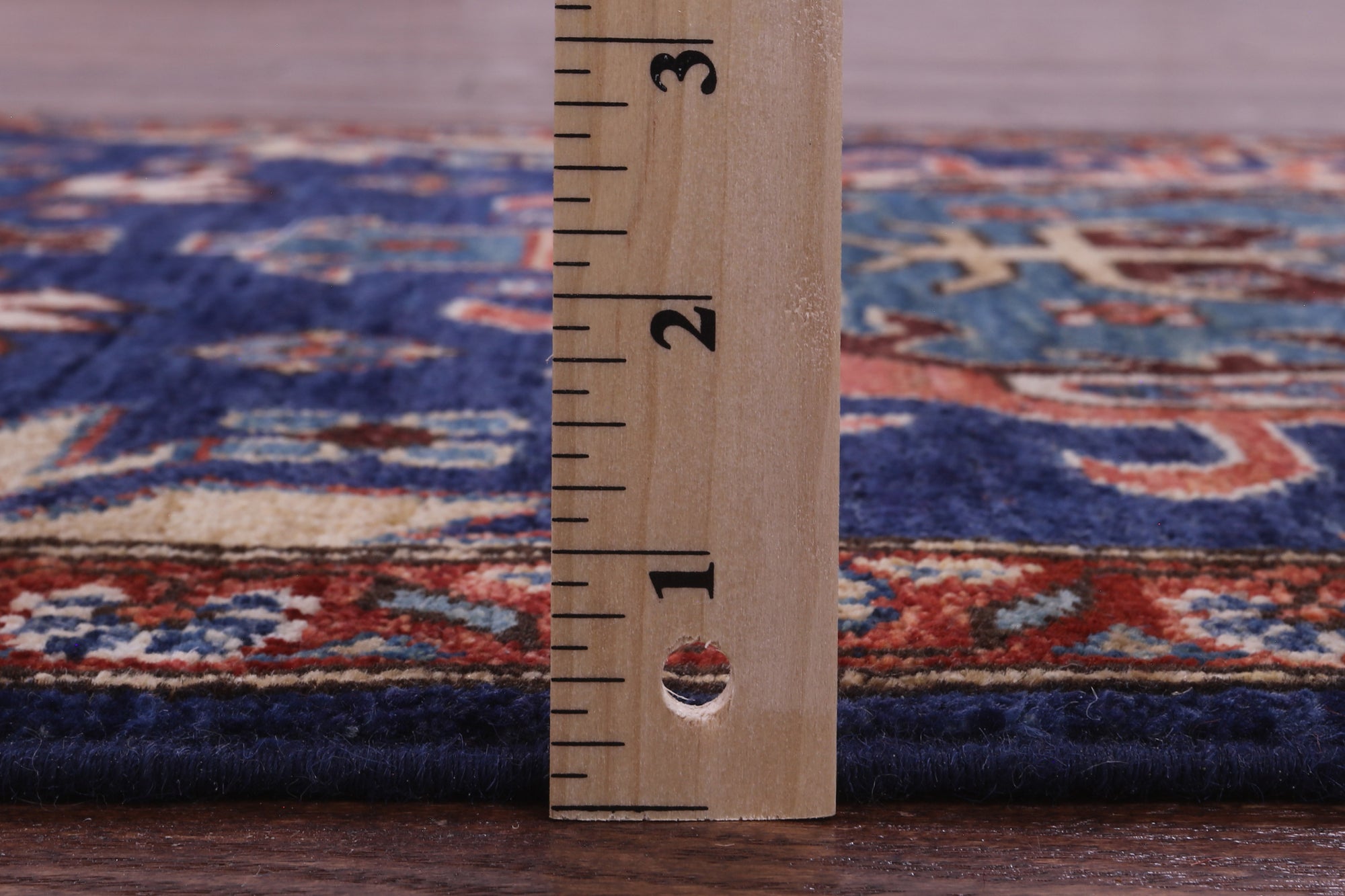 Blue Persian Fine Serapi Handmade Wool Runner Rug - 2' 8" X 10' 3" - Golden Nile