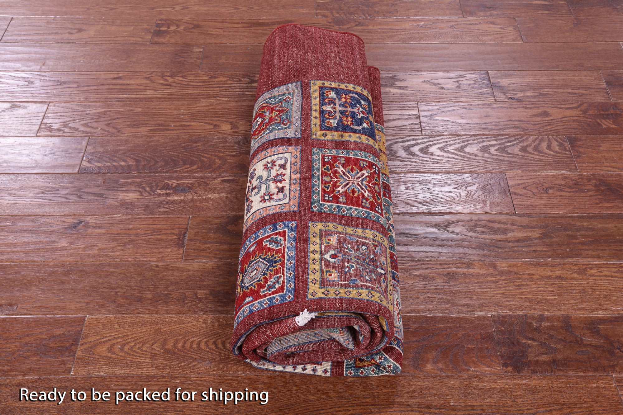 Red Garden Design Persian Hand Knotted Wool Rug - 5' 8" X 7' 10" - Golden Nile