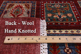 Red Garden Design Persian Hand Knotted Wool Rug - 5' 8" X 7' 10" - Golden Nile