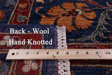 Blue William Morris Handmade Wool Rug - 5' 8" X 8' 2" - Golden Nile