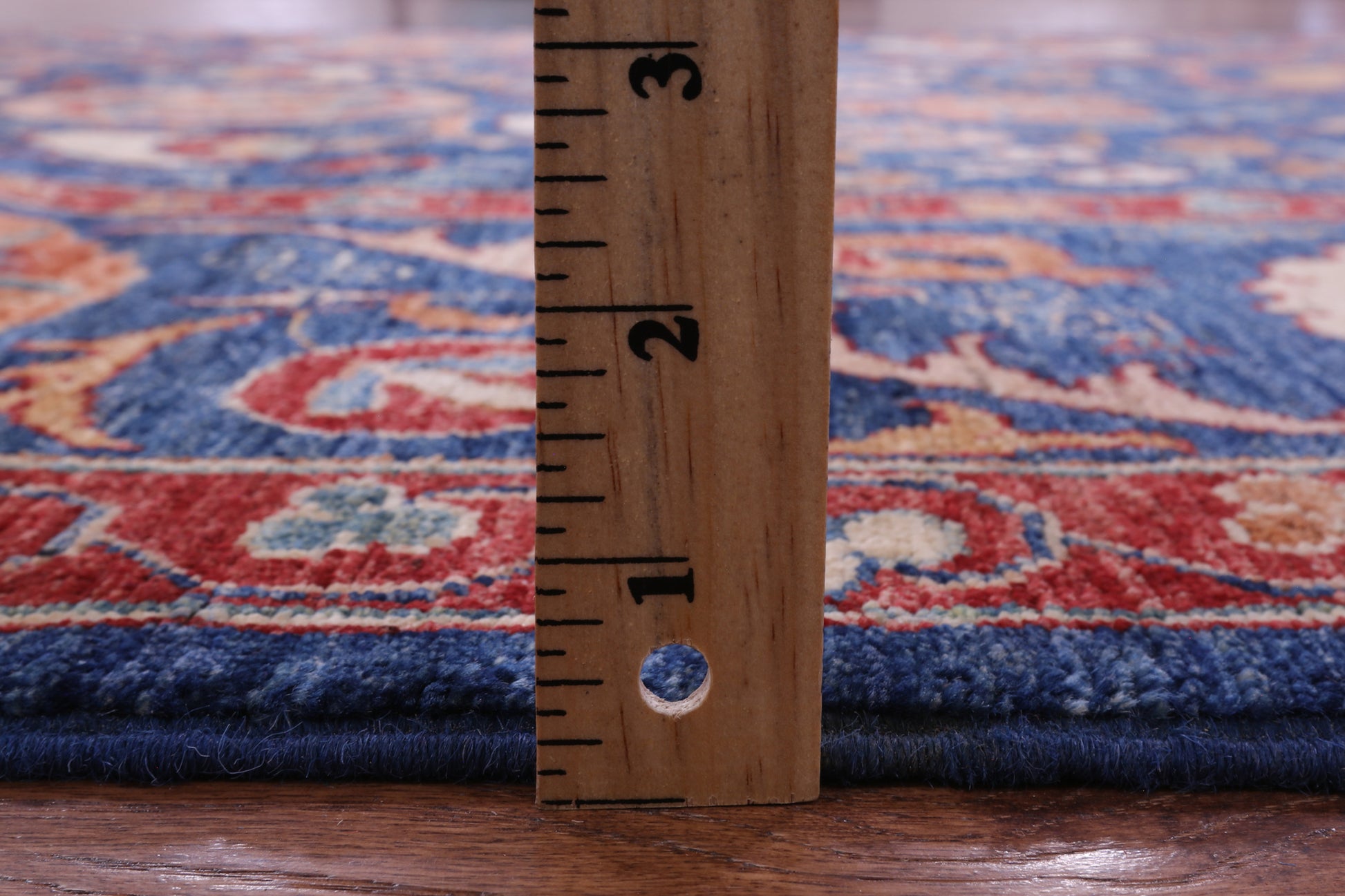 Blue William Morris Handmade Wool Rug - 5' 8" X 8' 2" - Golden Nile