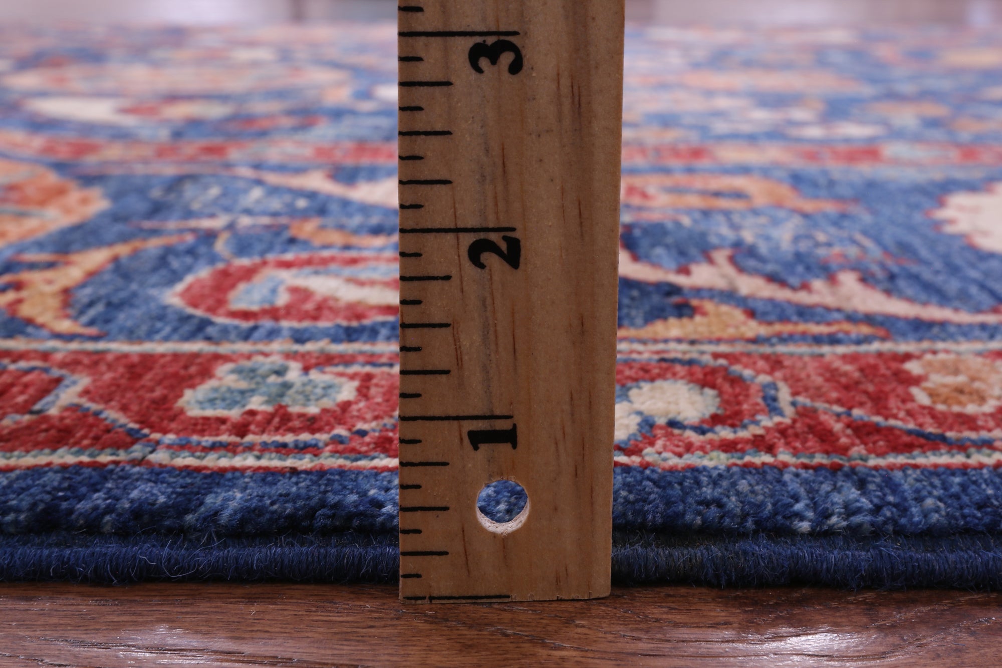 Blue William Morris Handmade Wool Rug - 5' 8" X 8' 2" - Golden Nile