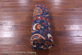 Blue William Morris Handmade Wool Rug - 5' 8" X 8' 2" - Golden Nile