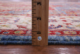 Blue Geometric Persian Mamluk Hand Knotted Wool Rug - 5' 8" X 8' 2" - Golden Nile