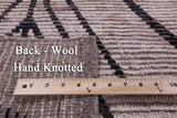 Tribal Moroccan Hand Knotted Wool On Wool Rug - 8' 2" X 9' 7" - Golden Nile