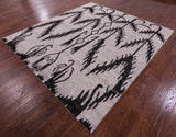 Square Tribal Moroccan Hand Knotted Wool On Wool Rug - 8' 7" X 9' 4" - Golden Nile