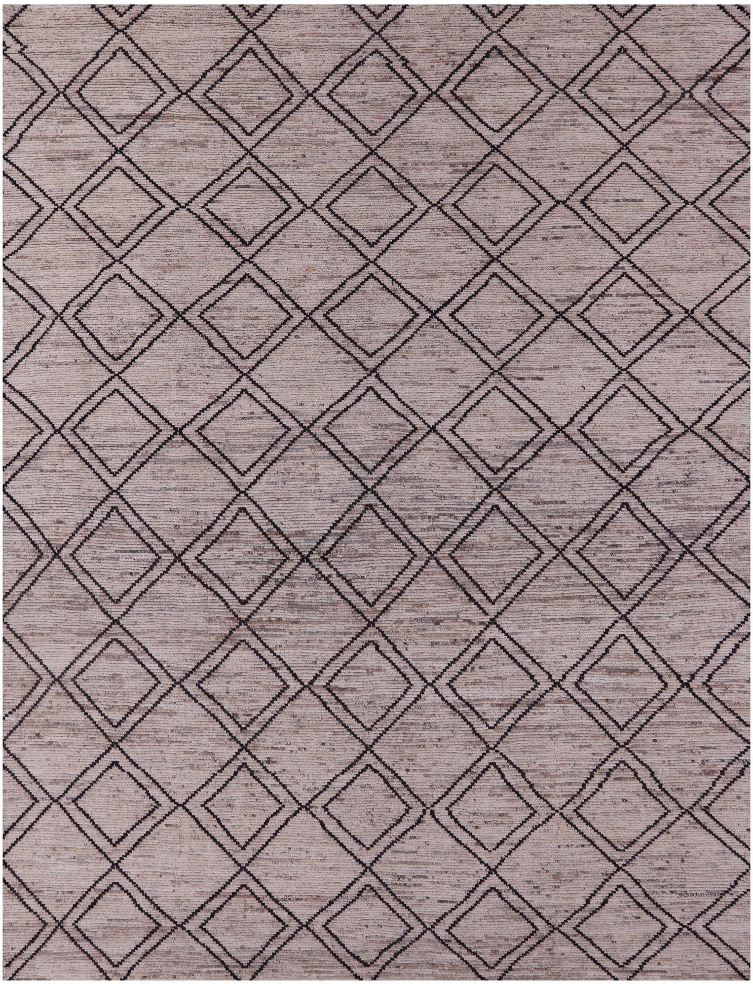Tribal Moroccan Hand Knotted Wool On Wool Rug - 10' 3" X 13' 2" - Golden Nile