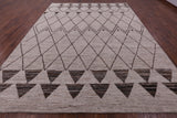 Tribal Moroccan Hand Knotted Wool On Wool Rug - 10' 5" X 13' 4" - Golden Nile