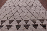 Tribal Moroccan Hand Knotted Wool On Wool Rug - 10' 5" X 13' 4" - Golden Nile