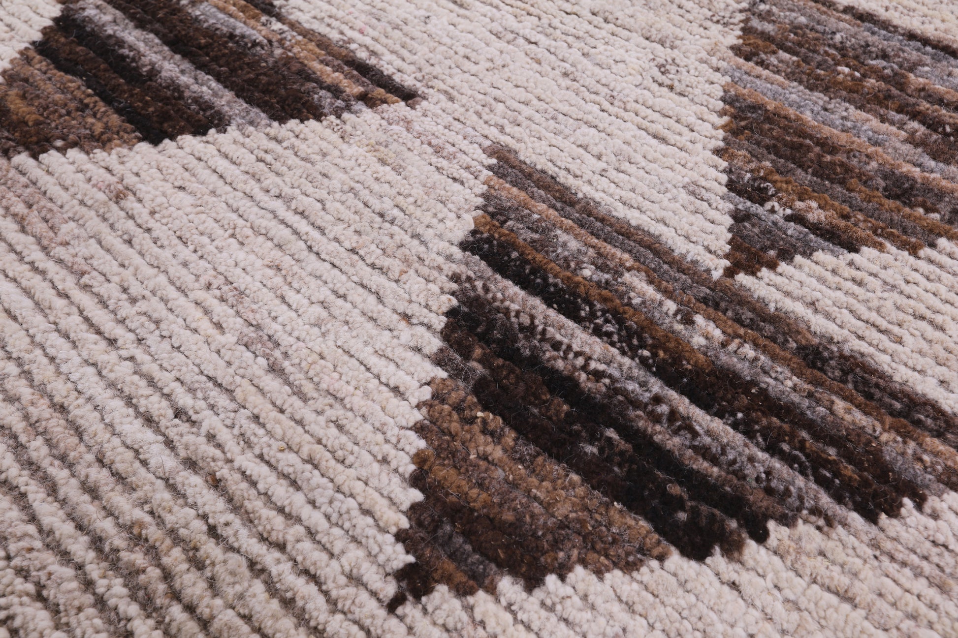 Tribal Moroccan Hand Knotted Wool On Wool Rug - 10' 5" X 13' 4" - Golden Nile