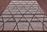 Tribal Moroccan Hand Knotted Wool On Wool Rug - 8' 4" X 9' 8" - Golden Nile