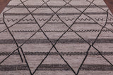 Tribal Moroccan Hand Knotted Wool On Wool Rug - 8' 4" X 9' 8" - Golden Nile