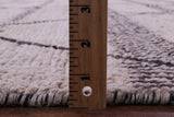Tribal Moroccan Hand Knotted Wool On Wool Rug - 8' 4" X 9' 8" - Golden Nile