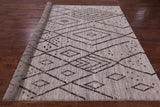 Tribal Moroccan Hand Knotted Wool On Wool Rug - 8' 5" X 9' 7" - Golden Nile