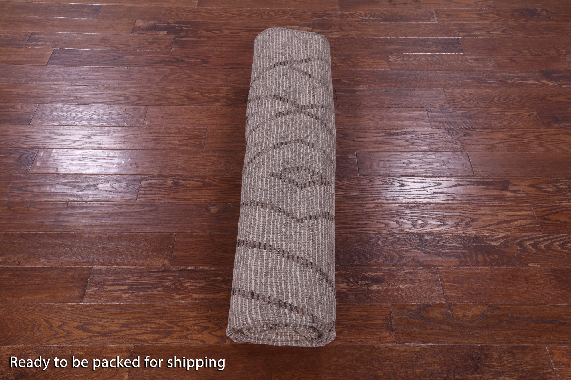 Tribal Moroccan Hand Knotted Wool On Wool Rug - 8' 5" X 9' 7" - Golden Nile