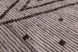 Tribal Moroccan Hand Knotted Wool On Wool Rug - 8' 5" X 9' 7" - Golden Nile