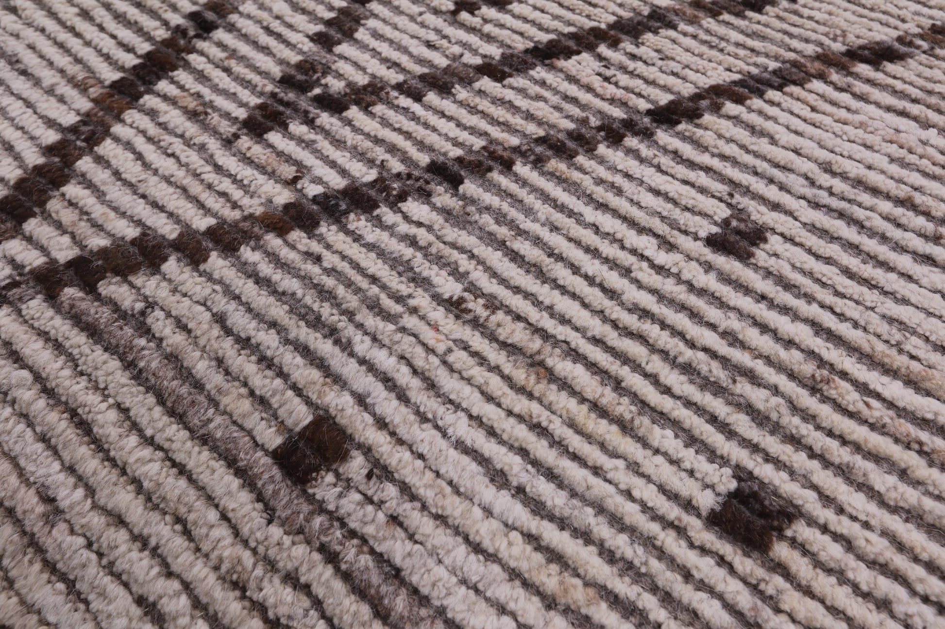 Tribal Moroccan Hand Knotted Wool On Wool Rug - 8' 5" X 9' 7" - Golden Nile