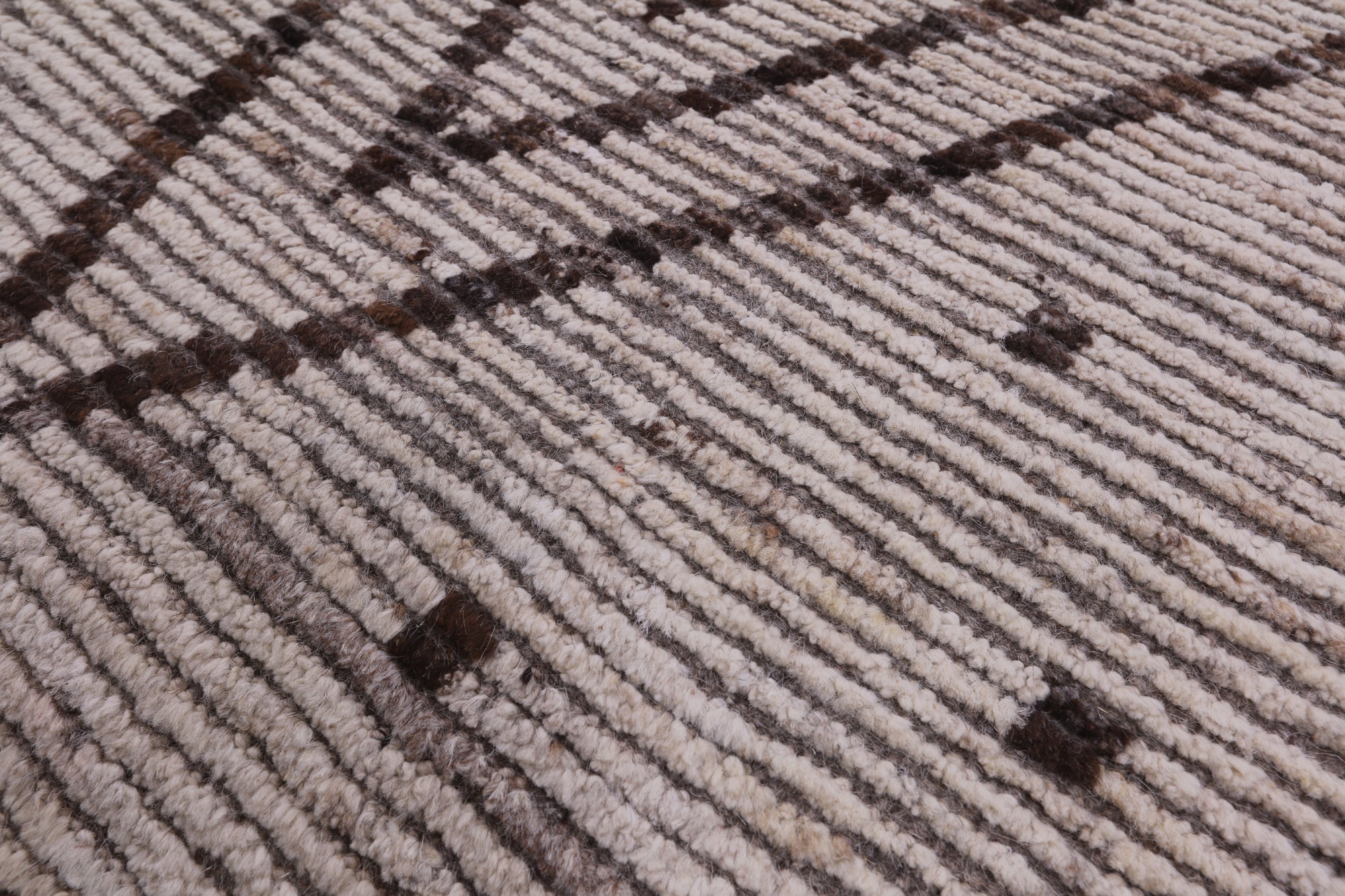 Tribal Moroccan Hand Knotted Wool On Wool Rug - 8' 5" X 9' 7" - Golden Nile