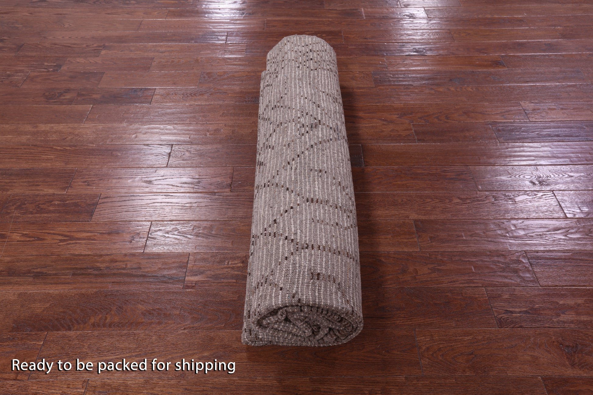 Tribal Moroccan Hand Knotted Wool On Wool Rug - 8' 4" X 9' 9" - Golden Nile